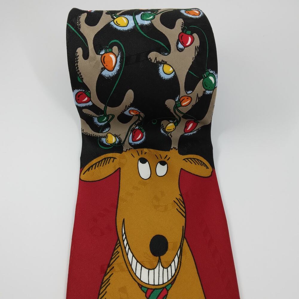 Hallmark Specialties Reindeer Tie 56" - Picture 2 of 7